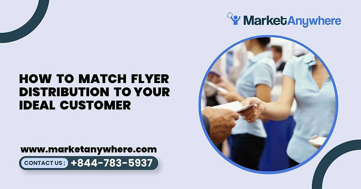 Blog image showing flyer distribution planning for how to match flyer distribution to your ideal customer