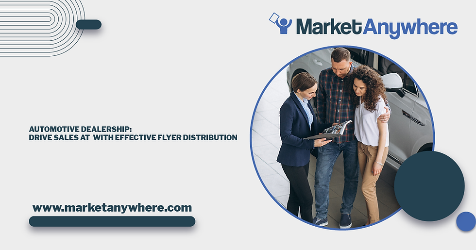 Illustration accompanying Drive Sales at Your Automotive Dealership with Effective Flyer Distribution