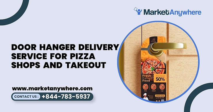 Blog image showing door hanger delivery service planning for door hanger delivery service for pizza shops and takeout