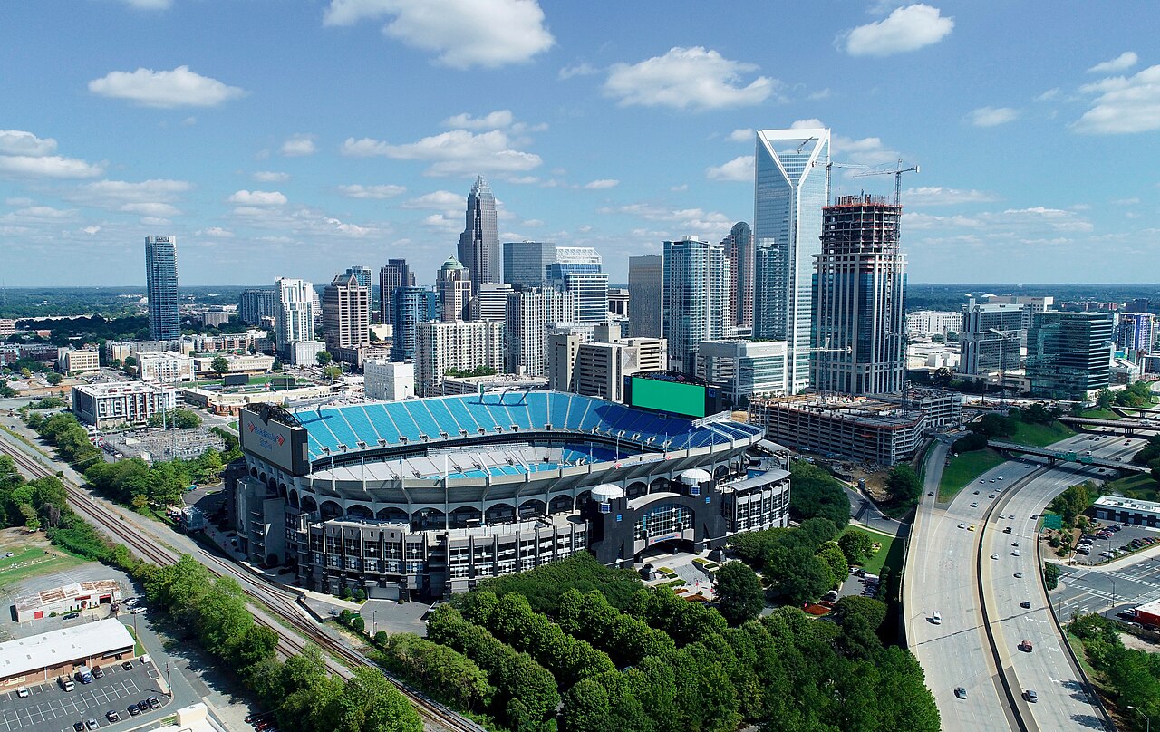 View of Charlotte, North Carolina, a MarketAnywhere flyer distribution and door hanger delivery service area