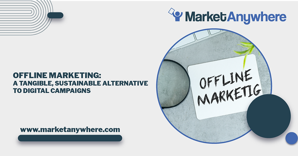 Illustration accompanying Offline Marketing: A Tangible, Sustainable Alternative to Digital Campaigns