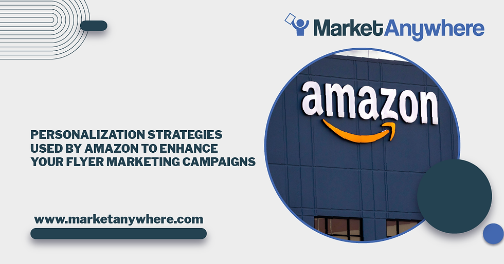 Illustration accompanying Personalization Strategies Used by Amazon to Enhance Your Flyer Marketing Campaigns