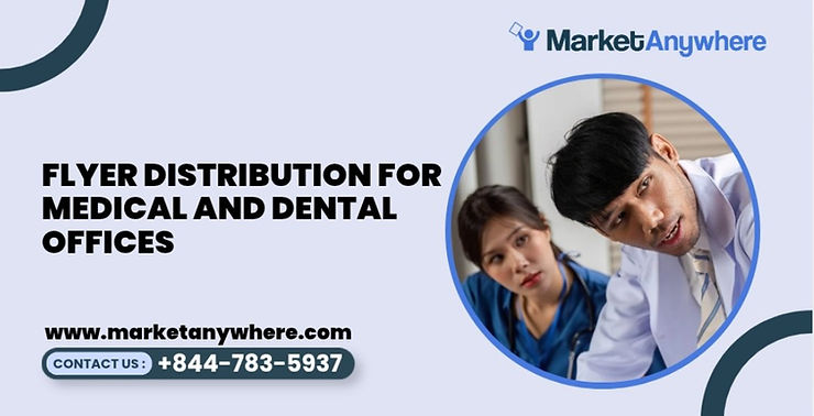 Blog image showing flyer distribution planning for flyer distribution for medical and dental offices