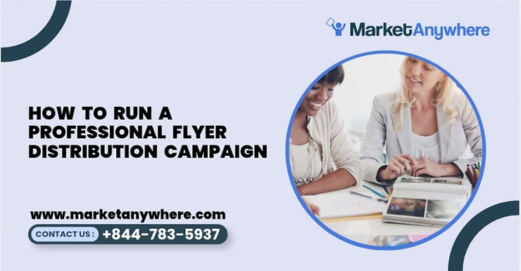 Blog image showing flyer distribution planning for how to run a professional flyer distribution campaign