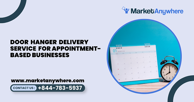 Blog image showing door hanger delivery service planning for door hanger delivery service for appointment-based businesses
