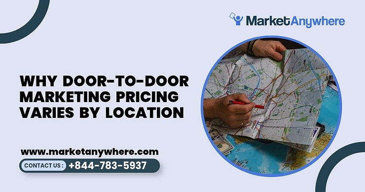Blog image showing door-to-door marketing planning for why door-to-door marketing pricing varies by location
