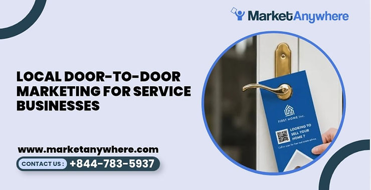 Blog image showing door-to-door marketing planning for local door-to-door marketing for service businesses