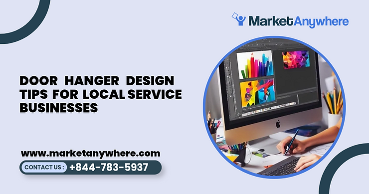 Blog image showing door hanger delivery service planning for door hanger design tips for local service businesses