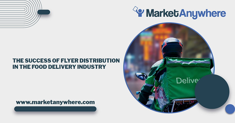 Illustration accompanying The Success of Flyer Distribution in the Food Delivery Industry