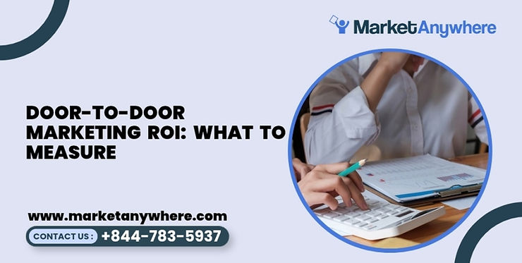 Blog image showing door-to-door marketing planning for door-to-door marketing roi: what to measure