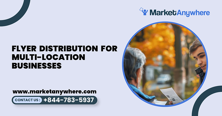 Blog image showing flyer distribution planning for flyer distribution for multi-location businesses