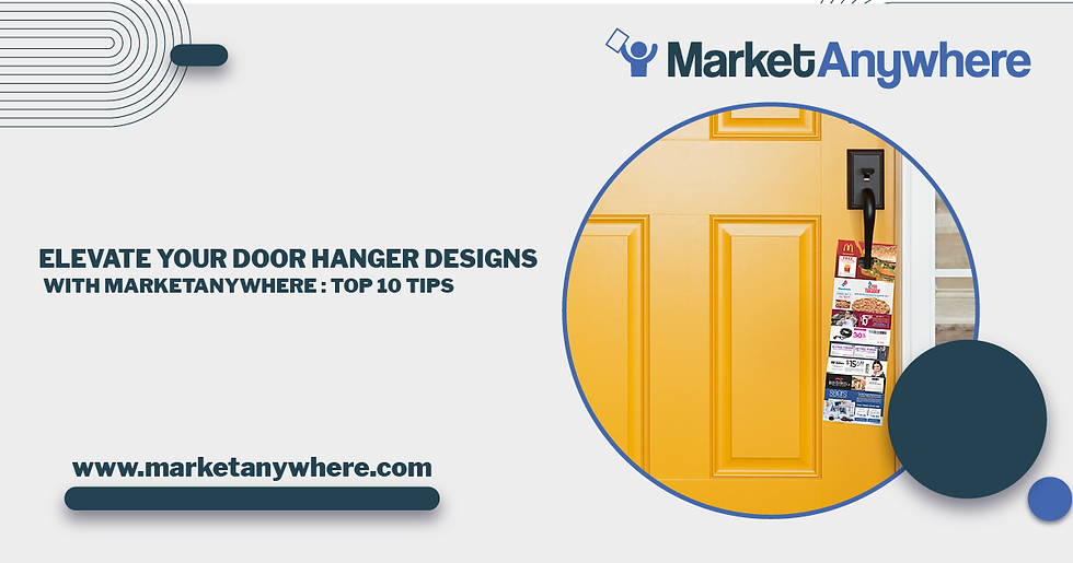 Illustration accompanying Elevate Your Door Hanger Designs with MarketAnywhere: Top 10 Tips