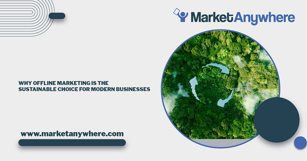 Illustration accompanying Why Offline Marketing is the Sustainable Choice for Modern Businesses