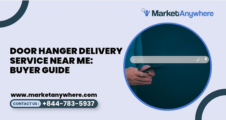 Blog image showing door hanger delivery service planning for door hanger delivery service near me: buyer guide
