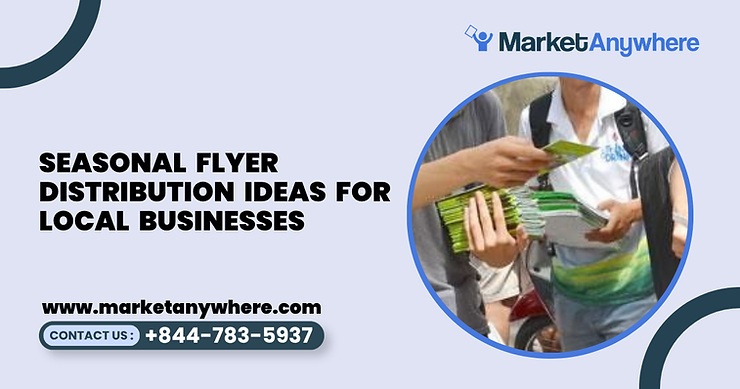 Blog image showing flyer distribution planning for seasonal flyer distribution ideas for local businesses