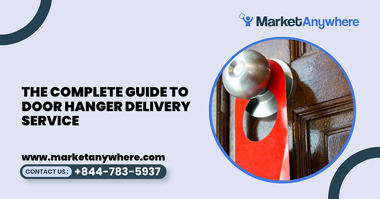 Blog image showing door hanger delivery service planning for the complete guide to door hanger delivery service