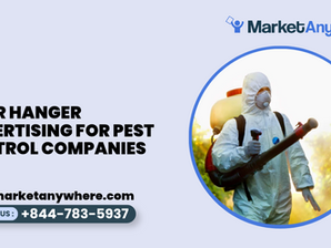 door hanger advertising visual showing a pest-control door hanger with clean home imagery, seasonal pest icons, and a clear inspection CTA
