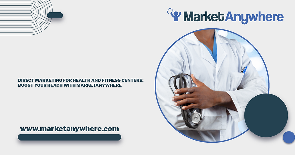 Illustration accompanying Direct Marketing for Health and Fitness Centers: Boost Your Reach with MarketAnywhere
