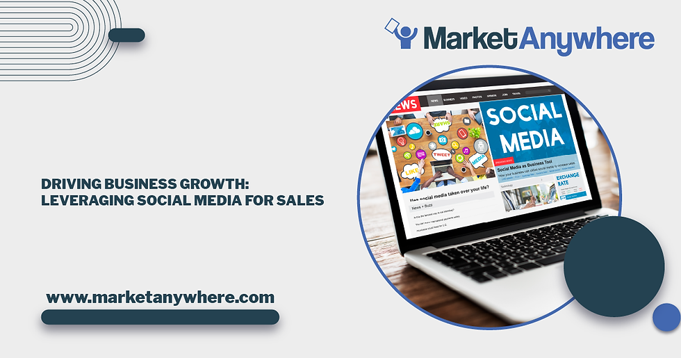 Illustration accompanying Driving Business Growth: Leveraging Social Media for Sales