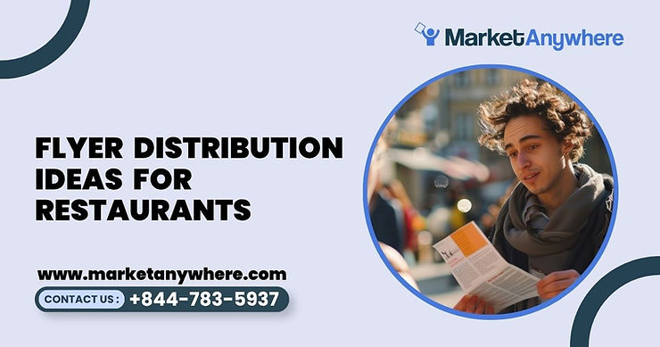 Blog image showing flyer distribution planning for flyer distribution ideas for restaurantss