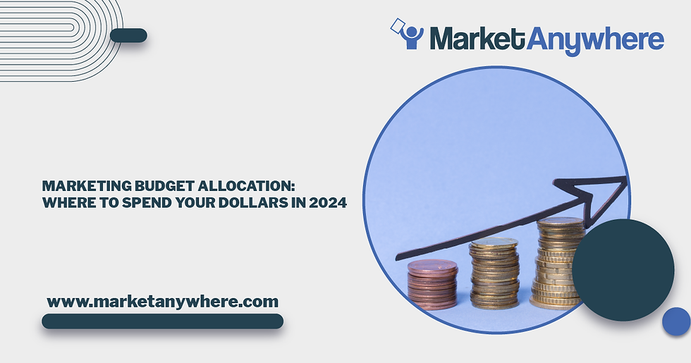 Illustration accompanying Marketing Budget Allocation: Where to Spend Your Dollars in 2024