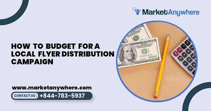 Blog image showing flyer distribution planning for how to budget for a local flyer distribution campaign