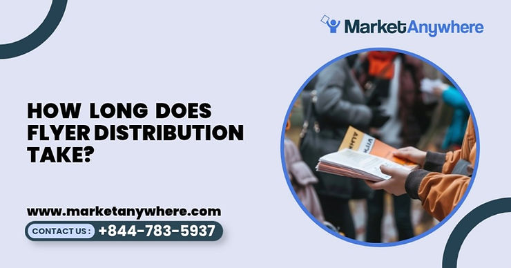 Blog image showing flyer distribution planning for how long does flyer distribution take?