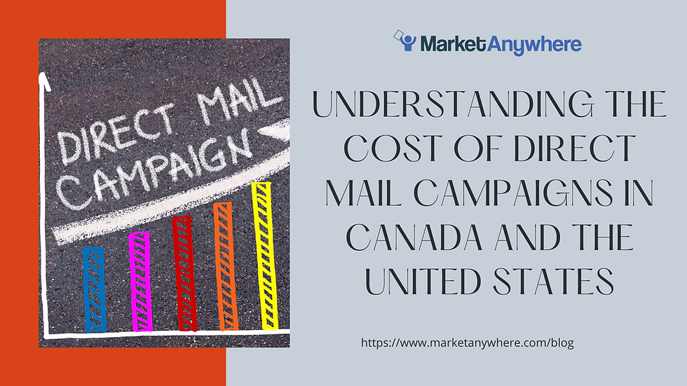 Understanding the Cost of Direct Mail Campaigns in Canada and the United States
