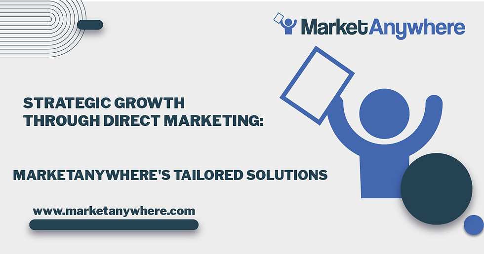 Illustration accompanying Strategic Growth Through Direct Marketing: MarketAnywhere's Tailored Solutions