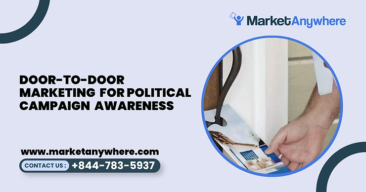 Blog image showing door-to-door marketing planning for door-to-door marketing for political campaign awareness