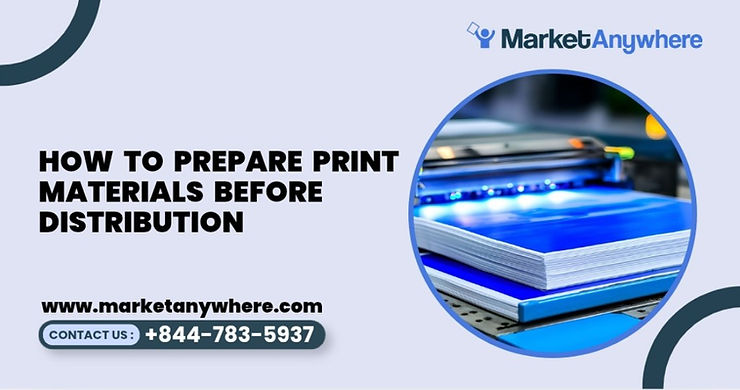 Blog image showing flyer distribution planning for how to prepare print materials before distribution