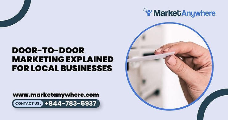 Blog image showing door-to-door marketing planning for door-to-door marketing explained for local businesses