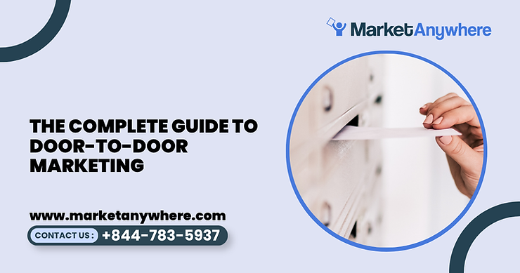 Blog image showing door-to-door marketing planning for the complete guide to door-to-door marketing