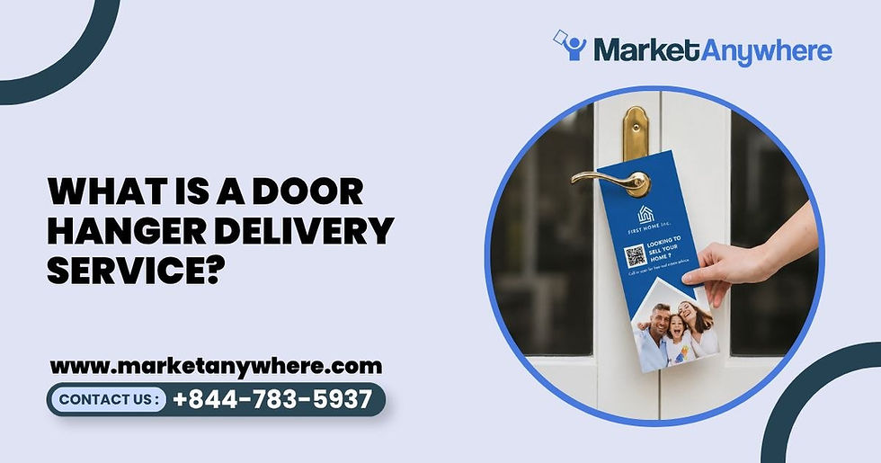 Blog image showing door hanger delivery service planning for what is a door hanger delivery service?