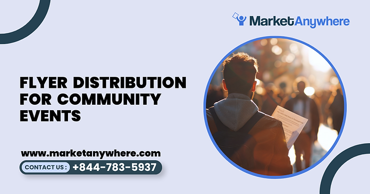 Blog image showing flyer distribution planning for flyer distribution for community events