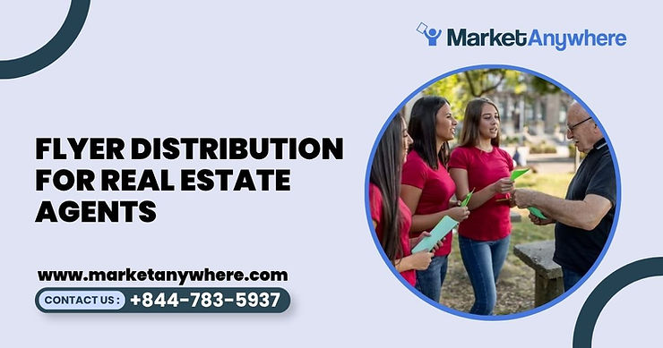 Blog image showing flyer distribution planning for flyer distribution for real estate agents