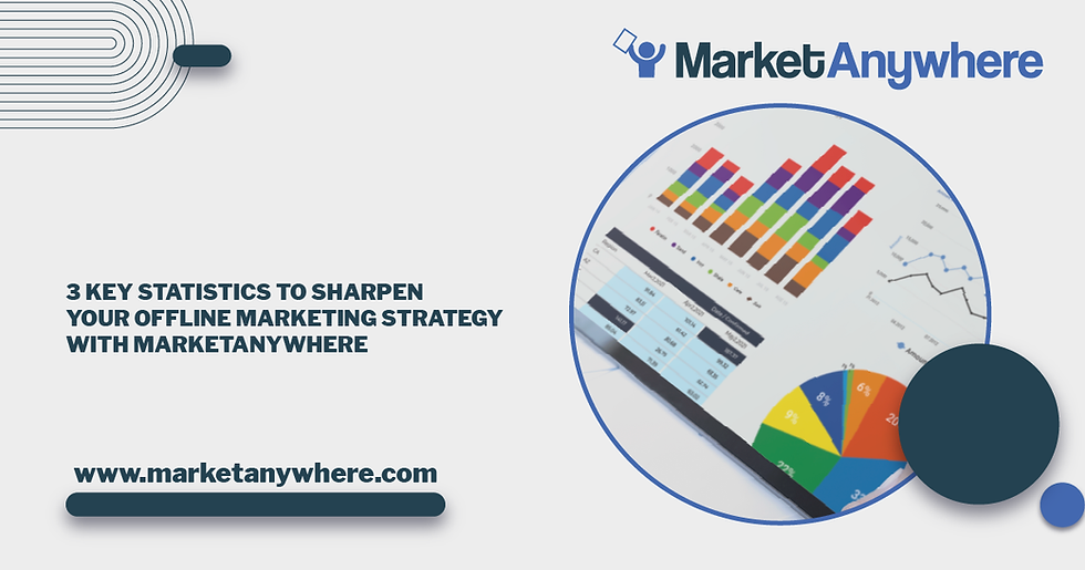Illustration accompanying 3 Key Statistics to Sharpen Your Offline Marketing Strategy with MarketAnywhere