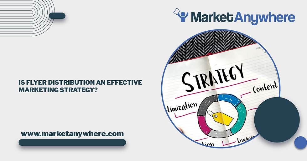 Illustration accompanying Is Flyer Distribution an Effective Marketing Strategy?