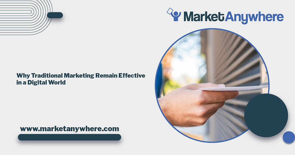 Illustration accompanying Why Traditional Marketing  Remain Effective in a Digital World