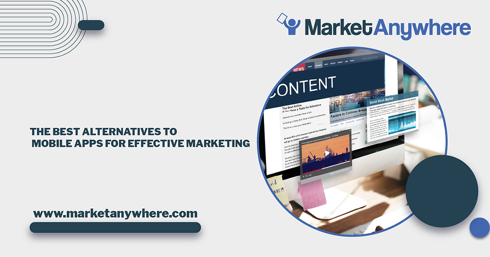 Illustration accompanying Exploring the Best Alternatives to Mobile Apps for Effective Marketing