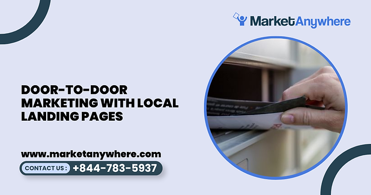 Blog image showing door-to-door marketing planning for door-to-door marketing with local landing pages
