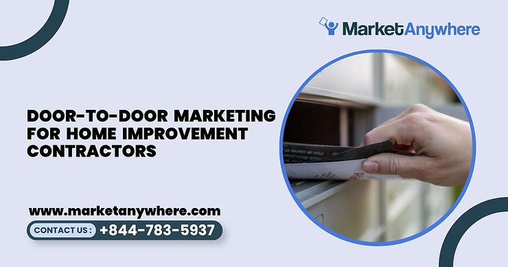 Blog image showing door-to-door marketing planning for door-to-door marketing for home improvement contractors