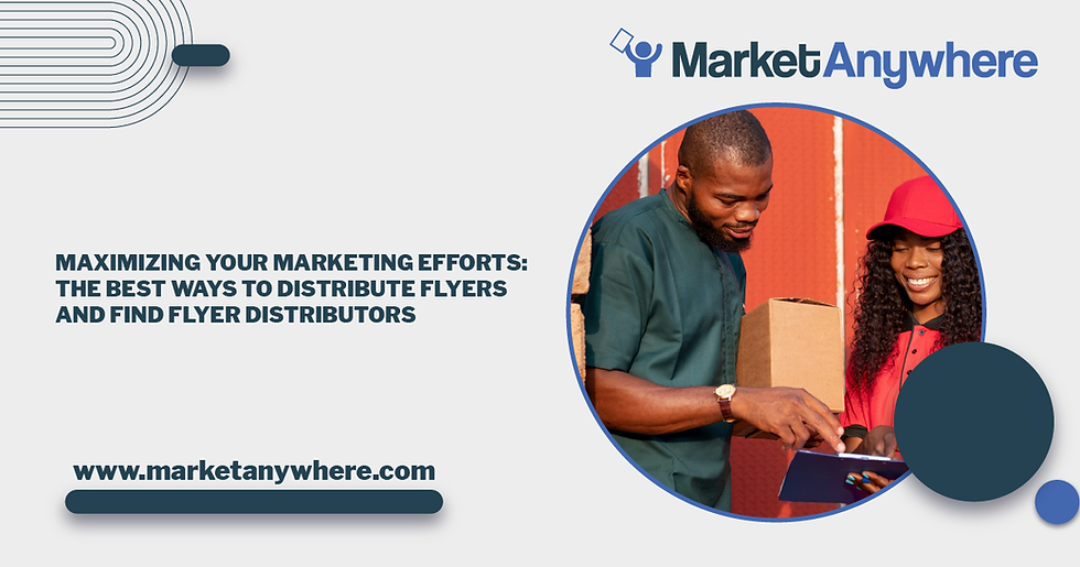 Illustration accompanying Maximizing Your Marketing Efforts: The Best Ways to Distribute Flyers and Find Flyer Distributors