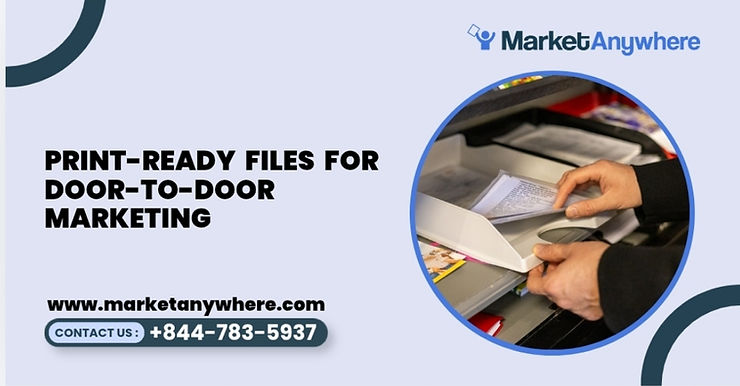 Blog image showing door-to-door marketing planning for print-ready files for door-to-door marketing