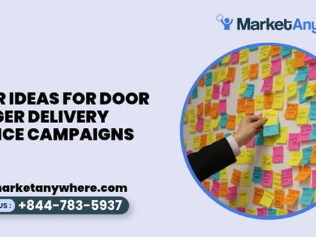 Blog image showing door hanger delivery service planning for offer ideas for door hanger delivery service campaigns