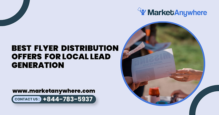 Blog image showing flyer distribution planning for best flyer distribution offers for local lead generation