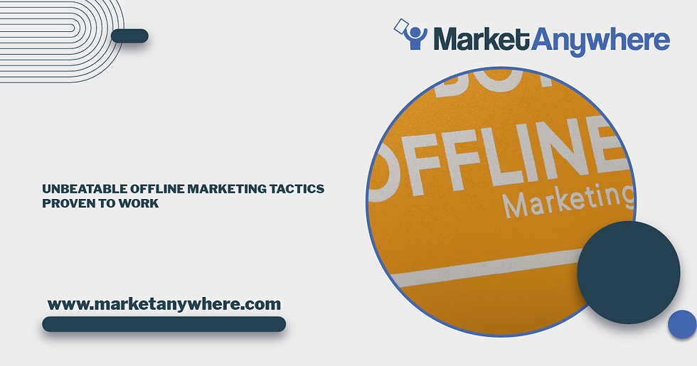 Illustration accompanying Unbeatable Offline Marketing Tactics Proven to Work