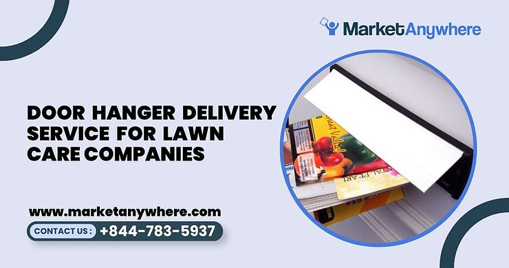 Blog image showing door hanger delivery service planning for door hanger delivery service for lawn care companies