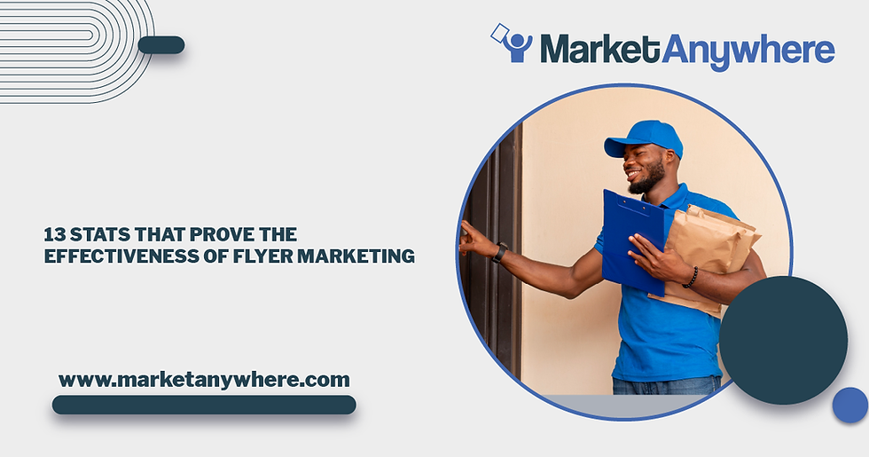 Illustration accompanying 13 Stats That Prove the Effectiveness of Flyer Marketing