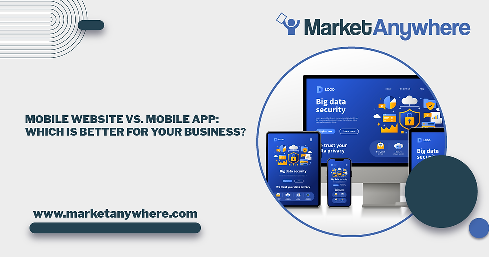 Illustration accompanying Mobile Website vs. Mobile App: Which is Better for Your Business?